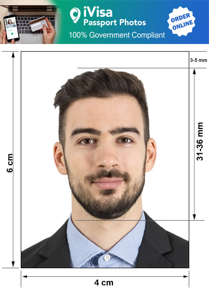 greece passport photo requirement and size
