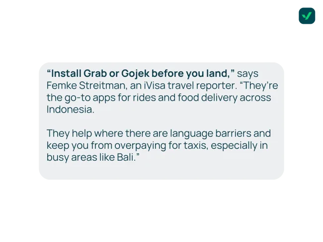 Indonesia travel tip