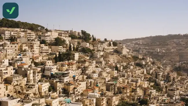 View on the rooftops of Israel