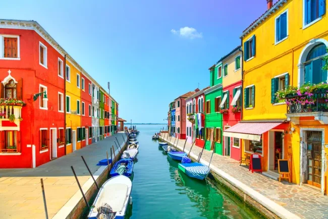 Italy colorful houses