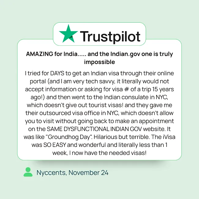 ivisa trustpilot review 1