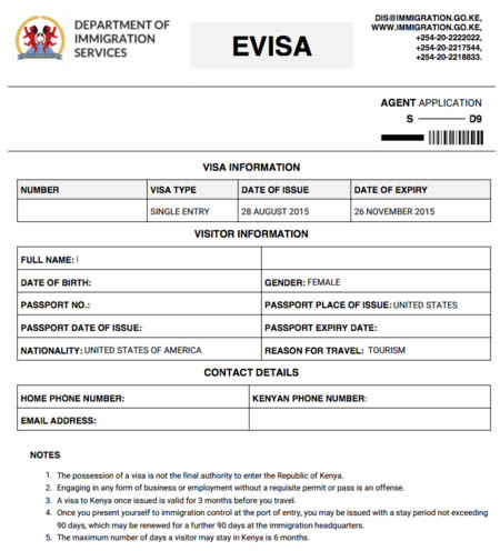 Kenya Visa Application For The Citizens Of Germany