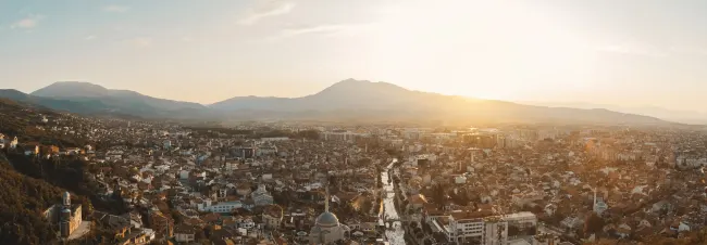 Kosovo city landscape