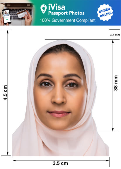 kuwait passport photo requirement and size