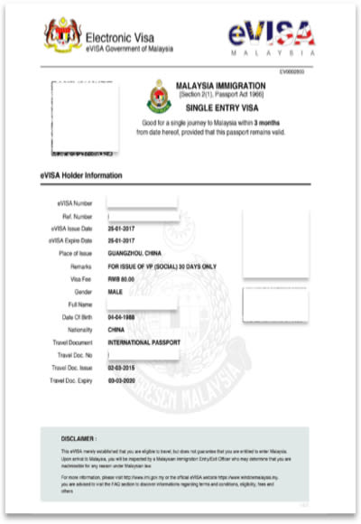 Malaysia Electronic Visa For Indian Citizens