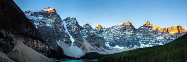 mountains snow nature landscape