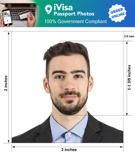 passport size photo with shirt