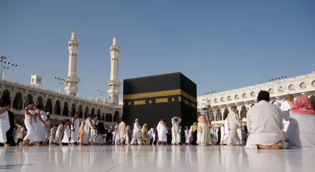 People walking Saudi Arabia