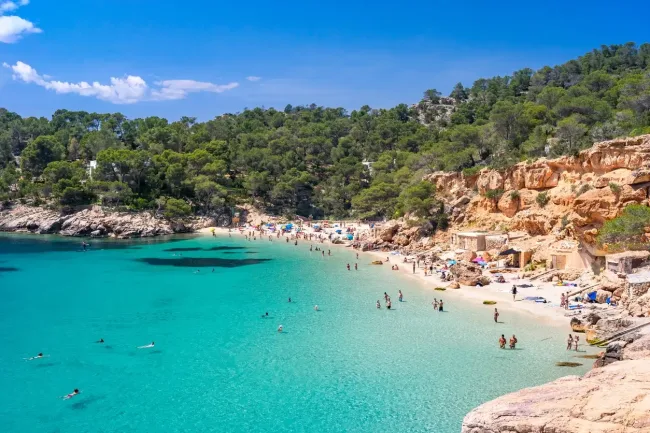 Ibiza beach landscape