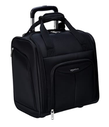 size for underseat luggage on airplanes